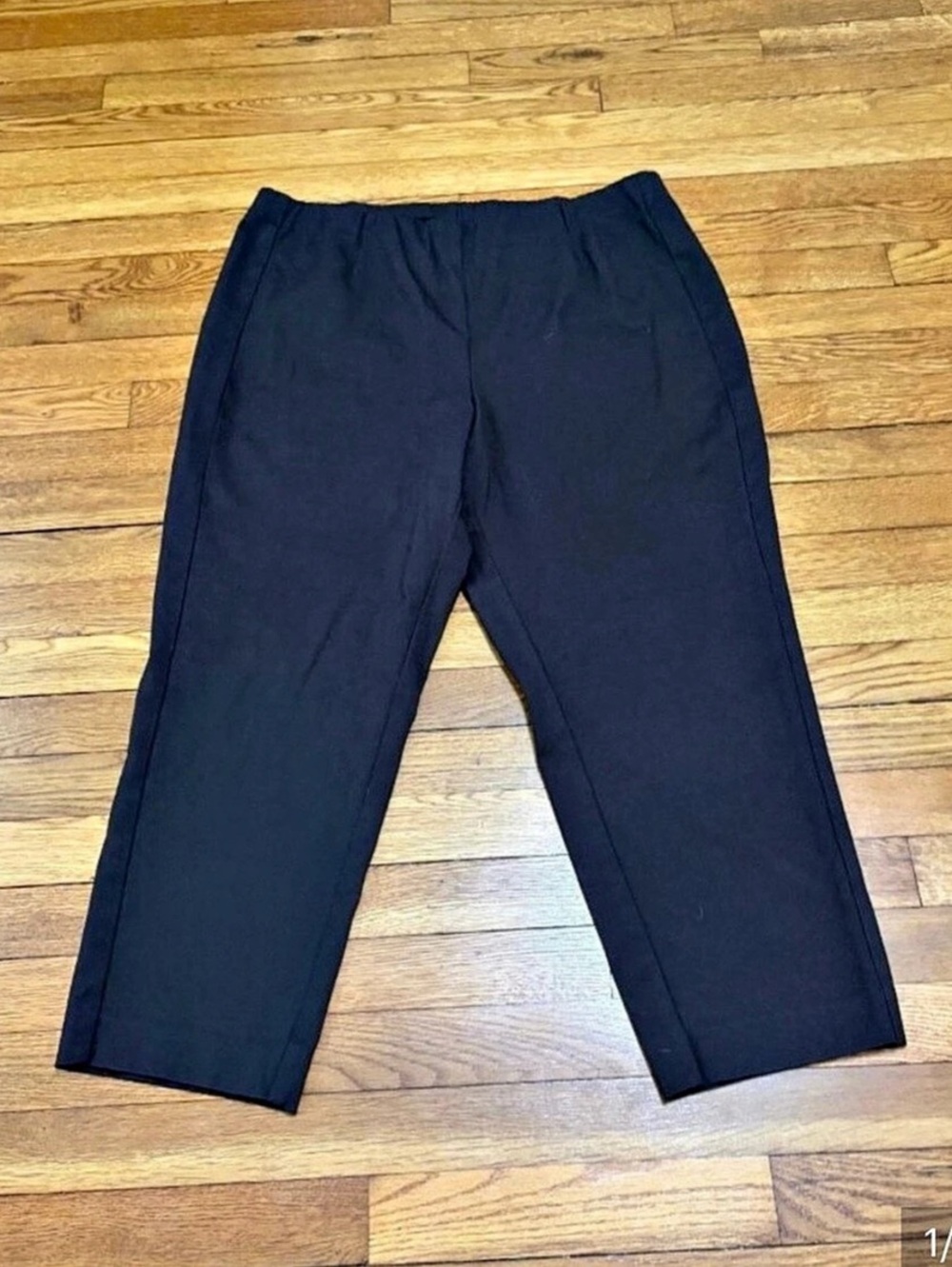 J.Jill Ponte Slim-Leg Pant Straight Leg Pants Black XL